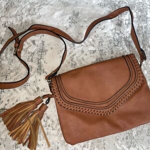 Brown Leather Crossbody Bag